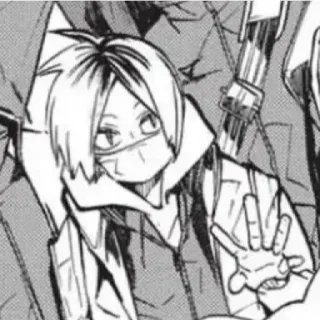 🏳 Kenma Kozume Haikyuu!! 애니메이션, 하이큐!!, 코즈메 켄마, 배구, 만화 telegram sticker