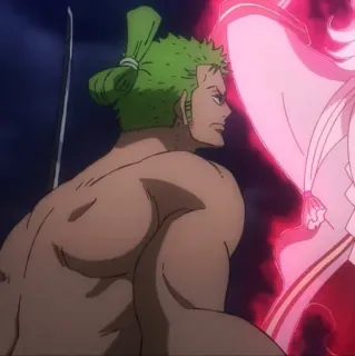 🍾 Zoro One Piece Аниме, Меч, Боец, Экшн telegram sticker
