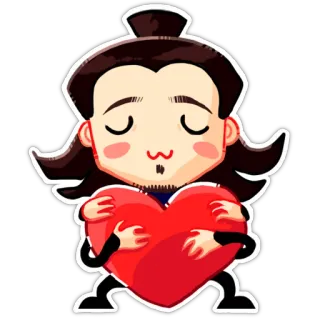 ❤️ Cartoon, Herz, Liebe, Figur, Süß, Sticker telegram sticker