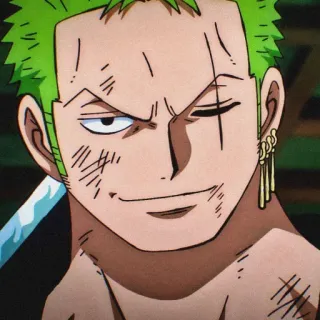 ⚔️ Zoro One Piece Anime, One Piece, Roronoa Zoro, Schwertkämpfer, Pirat, Zoro telegram sticker