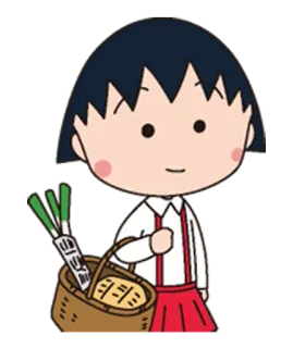 🌽 Maruko Chibi Maruko-chan Anime, Chibi Maruko-chan, Maruko, Mignon, Fille, Dessin animé telegram sticker