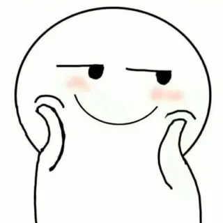 🌚 밈, 표정, 만화, 귀여운, 볼터치, 웃긴 telegram sticker