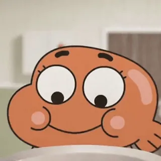 🫧 Darwin The Amazing World of Gumball dibujos animados, Darwin, pez, naranja, personaje, El asombroso mundo de Gumball telegram sticker