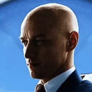 😐 Professor X X-Men James McAvoy, Professor X, X-Men, Mutant, Telepath, Marvel telegram sticker