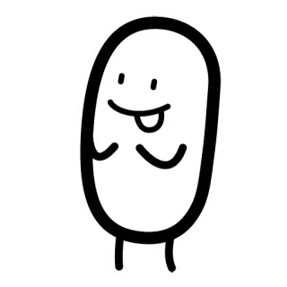 😛 Desenho animado, Fofo, Boneco palito, Personagem, Sorrindo telegram sticker