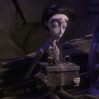 ♣ Victor Van Dort Corpse Bride コープスブライド, ビクター・ヴァン・ドート, ティム・バートン, アニメ, カートゥーン, ゴシック, 結婚式 whatsapp sticker