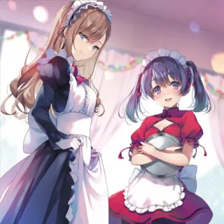 📕 Anime, Maid, Mignon, Kawaii, Manga telegram sticker