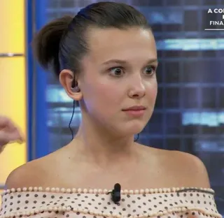 😳 Millie Bobby Brown 밀리 바비 브라운, 여배우, 유명인, 사람 telegram sticker