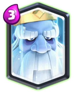 🏷 Ice Wizard Clash Royale 비디오 게임, 판타지, 마법사, 얼음, 클래시 로얄, 캐릭터 telegram sticker