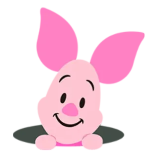 😚 Piglet cartoon, pig, animal, cute, friend, winne the pooh telegram sticker