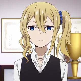 😐 Ai Hayasaka Kaguya-sama: Love Is War Аниме, Персонаж, Блондинка, Девушка, Серьезная, Хаясака, Кагуя-сама telegram sticker