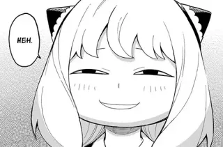 😏 Anya Spy × Family HEH. Anime, Menina, Engraçado, Expressão, Presunçoso, Anya Forger, Spy x Family telegram sticker