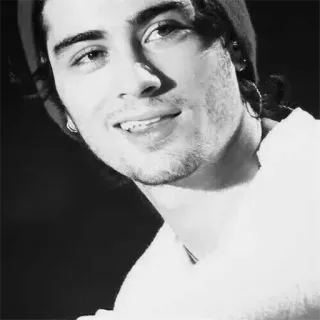 ▪️ Zayn Malik Zayn Malik, ca sĩ, người nổi tiếng, chân dung, đen trắng telegram sticker