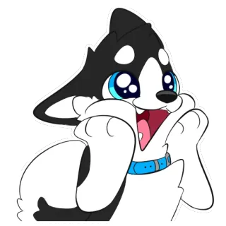 😻 cachorro, filhote, fofo, animal, desenho animado, animal de estimação telegram sticker