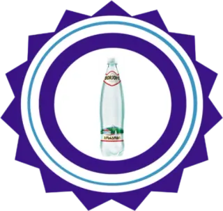 💧 BORJOMI Borjomi, woda mineralna, butelka wody, napój, picie telegram sticker