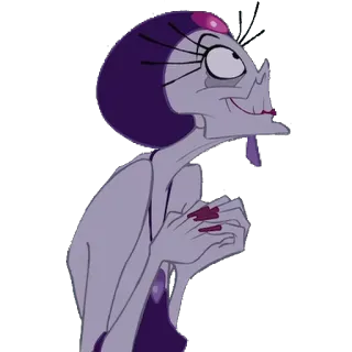 😇 Yzma The Emperor's New Groove Yzma, Disney, vilão, desenho animado, A Nova Onda do Imperador telegram sticker