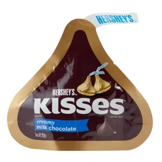 ✋️ HERSHEY'S KISSES creamy milk chocolate chocolat, bonbons, dessert, Hershey's, Kisses whatsapp sticker