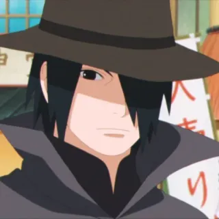 🀄️ Sasuke Uchiha Naruto Аниме, Саске, Учиха, Ниндзя, Скрытый telegram sticker