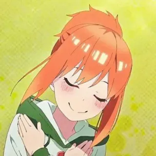 🧩 Anime, Mignon, Fille, Sourire telegram sticker