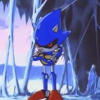 👌 Metal Sonic Метал Соник, Соник Ёж, Персонаж видеоигры, Робот telegram sticker