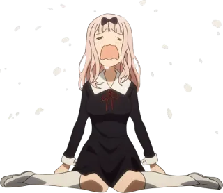 😭 Chika Fujiwara Kaguya-sama: Love Is War Anime, Chika Fujiwara, Kaguya-sama, Lustig, Reaktion, Sitzend, Weinend telegram sticker