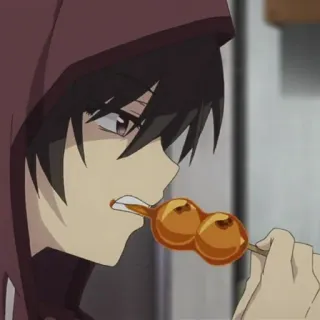 🥀 animé, dango, japonais, nourriture, dessin animé, personnage telegram sticker