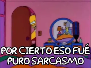 ☝ Homer Simpson The Simpsons POR CIERTO ESO FUÉ
PURO SARCASMO ザ・シンプソンズ, ホーマー・シンプソン, 皮肉, カートゥーン, ユーモア telegram sticker