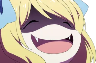 😆 Anime, Dibujos animados, Tétrico, Sonrisa whatsapp sticker