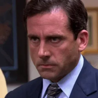 🗞 Michael Scott The Office wütend, genervt, Büro, Fernseher, Chef telegram sticker