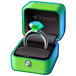 π Telegram ring, diamant, juwelen, telegram, communicatie, verloving, huwelijk whatsapp sticker