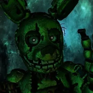 🌟 Springtrap Five Nights at Freddy's animatronic, horror, video game, villain, scary telegram sticker