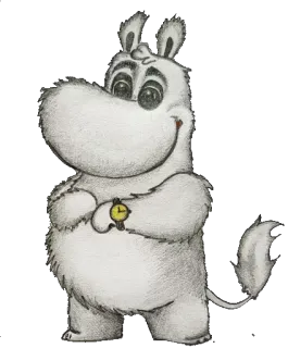 🕒 Moomin Moomin, kartun, karakter, imut, menggemaskan, binatang whatsapp sticker