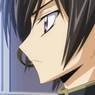 🥀 Lelouch Lamperouge Code Geass 애니메이션,  를르슈, 캐릭터, 프로필, 일본어 telegram sticker
