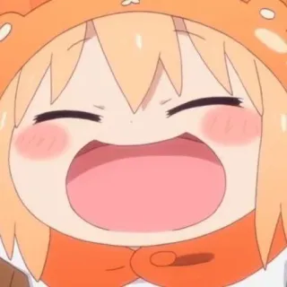 🍊 Umaru Doma Himouto! Umaru-chan anime, manga, umaru, cute, funny telegram sticker