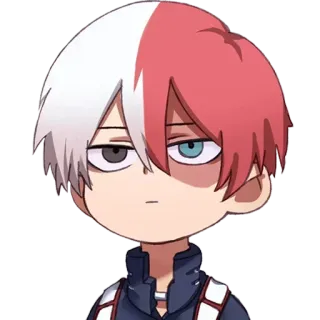 😐 Shoto Todoroki My Hero Academia Anime, Manga, My Hero Academia, Shoto Todoroki, Naklejka, Kreskówka telegram sticker