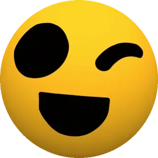 😒 эмодзи, смайлик, подмигивание, желтый, лицо telegram sticker