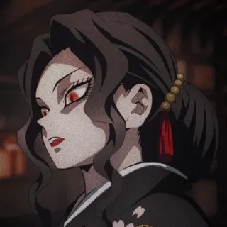 🌟 Muzan Kibutsuji (Female Form) Demon Slayer Anime, Demônio, Mulher, Kimono, Demon Slayer, Muzan Kibutsuji telegram sticker