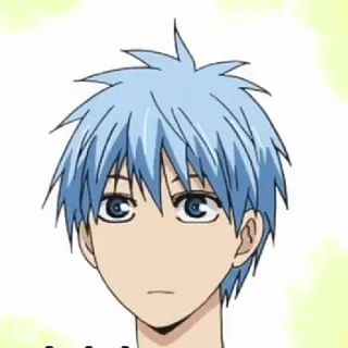 🎭 Kuroko Tetsuya Kuroko's Basketball Anime, Kuroko, Basquete, Mangá, Cabelo azul telegram sticker