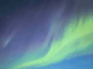 ✨ Aurora Borealis, Nordlichter, Himmel, Natur, Grün, Blau telegram sticker