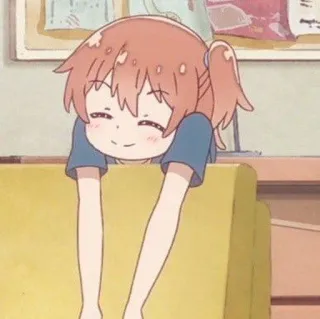 🎐 Anime, Dibujos animados, Lindo, Relajante, Feliz, Sofá telegram sticker