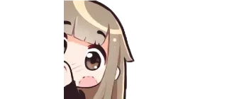 👀 anime, manga, cute, shocked, surprised telegram sticker