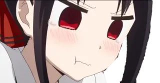😢 Kaguya Shinomiya Kaguya-sama: Love Is War Anime, Kaguya-sama, Kaguya Shinomiya, Arrabbiata, Faccia telegram sticker