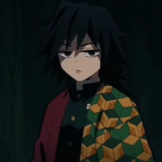 🌊 Giyu Tomioka Demon Slayer 动漫, 漫画, 鬼灭之刃, 富冈义勇, 角色 telegram sticker
