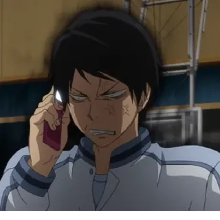 🎭 anime, bravo, chateado, frustrado, telefone telegram sticker
