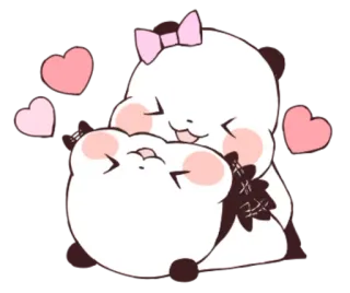 Love Love Yururin Panda telegram stickers
