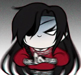 😈 boos, chibi, anime, cartoon, beledigend gebaar telegram sticker