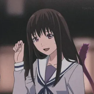 💈 Hiyori Iki Noragami Anime, Noragami, Hiyori Iki, Schooluniform, Leuk, Personage whatsapp sticker