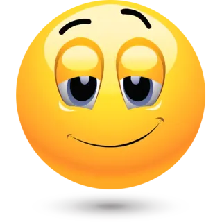 🙂 表情符号, 笑脸, 脸, 黄色, 表情, 快乐, 困倦 telegram sticker