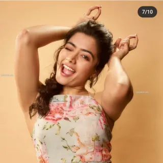 😇 Rashmika Mandanna atriz, modelo, indiana, celebridade, retrato whatsapp sticker