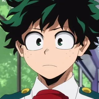 🥦 Izuku Midoriya My Hero Academia anime, manga, My Hero Academia, Izuku Midoriya, Deku, character telegram sticker